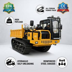 RUIBOTE <span class=keywords><strong>Transporteur</strong></span> sur chenilles 15 tonnes, Camion benne <span class=keywords><strong>à</strong></span> chenilles robuste, Moteur <span class=keywords><strong>Yanmar</strong></span>, Haute efficacité - Product Image 1