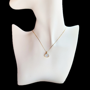 <span class=keywords><strong>Pendentif</strong></span> <span class=keywords><strong>solitaire</strong></span> en diamant de laboratoire taille ovale 2 carats, monture closée, pour la fabrication de bijoux, disponible en <span class=keywords><strong>or</strong></span> 10K et <span class=keywords><strong>or</strong></span> 18K - Product Image 4
