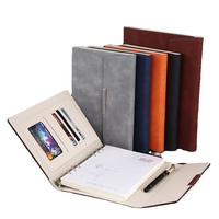 BOYI YY-00 Classeur à anneaux A5 personnalisé en cuir PU écologique, 100 pages, style imprimé, carnet de planification d'affaires à feuilles mobiles