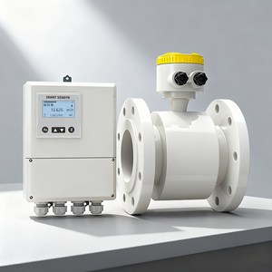 Aanpasbare SUS304 corrosiebestendige magnetische flowmeter zuurbestendige vloeistofstroommeter chemische industrie OEM +/-0,5% - Product Image 1