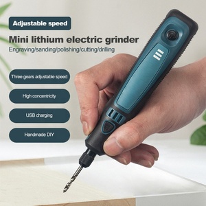 Mini-meuleuse multifonctionnelle Ananke Tools, outil de polissage et de sculpture portatif, rechargeable, électrique, 700 mAh, 15000 tr/min, vitesse variable - Product Image 3