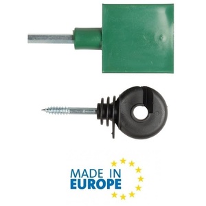 Italfrom 150-Piece Wood Screw Ring Insulator Porcelain <b>Ceramic</b> Material High Low Voltage <b>Electric</b> Fences Application Metal Core - Product Image 1