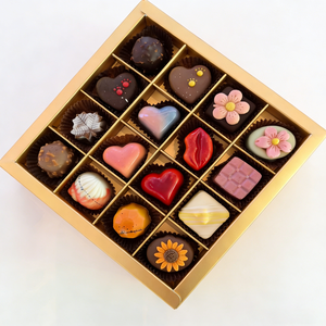 Cioccolatini Ripieni al Cioccolato Fondente, Cioccolato Artigianale Francese all'Ingrosso, Bonbon Colorati di Varie Forme, Regalo di Lusso - Product Image 5