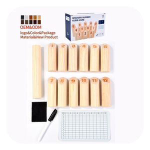 YUCI enfants en bois extérieur finlandais Collision éducatif tante Sally jouets d'apprentissage pour enfants adultes jardin KUBB jeu Bowling - Product Image 2