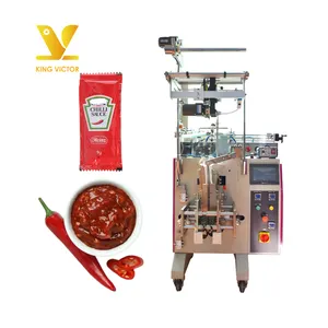 Vertical hot sauce sachet stick filling packing machine thick viscous sauce chili paste packaging machine