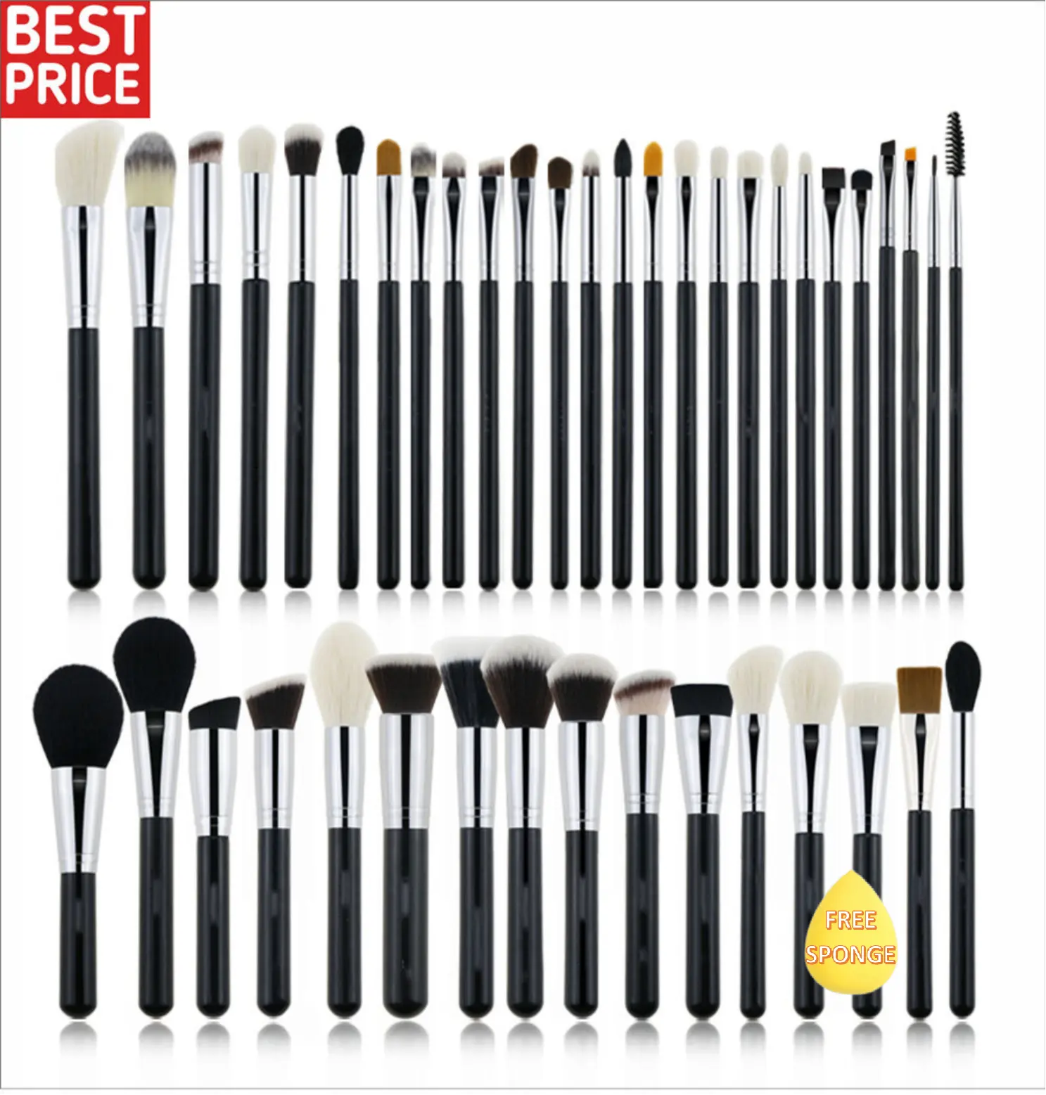 2022 Luxury Makeup brushes Wooden Handle Private Label 42pcs Professional Makeup Brush Set