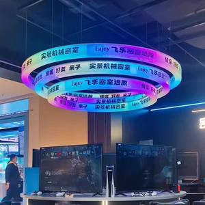 Customized LED Round Lightbox Indicator Sign AC-Powered Acrylic <b>Logo</b> Waterproof <b>Wall</b> Mount for Advertising Sign Night Market - Product Image 1