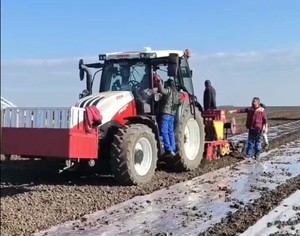 Macchina per fioriera a 7 file multifunzione a spinta a mano con piantatrice di aglio di patate e cipolla pezzi di ricambio per componenti del nucleo del motore per uso agricolo - Product Image 1