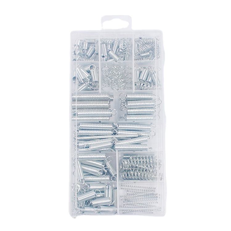 Set 200 Molle Di Compressione Ed Estensione - Acciaio Zincato, 20 Misure, Con Scatola Portatile - Foto 6