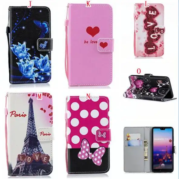 Flower Print Wallet Leather Case For Samsung S10 Plus S10E S10 5G A6 Plus 2018 NOTE9 A9 A7 2018 A750 Flip Cover