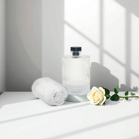 Désodorisant Rechargeable Reed Diffuseur Bouteille Nouveau Design Unique Forme Emballage Rayé Verre Aromathérapie Bouteille 100ml 200ml