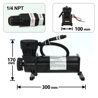 Kit de Système de Suspension Pneumatique avec Réservoir d'Air, Compresseur d'Air 2 Pièces, Kit de Gestion d'Air Universel