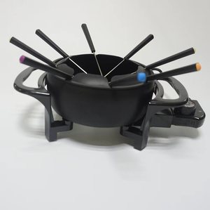 Certification CE CB, design populaire, <span class=keywords><strong>fondue</strong></span> à l'huile électrique 1,5 L avec 8 fourchettes, fabrication - Product Image 4