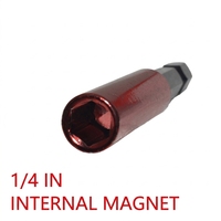 LXDTE Tige d'extension magnétique hexagonale 1/4 de 60 mm en acier au carbone avec adaptateur à dégagement rapide pour perceuse à percussion et réparation industrielle