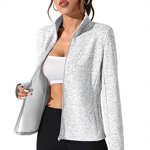 Veste légère et élégante pour femme, en polyester 100 %, col montant, fermeture éclair, pour l'automne/hiver, style décontracté quotidien - Product Image 5