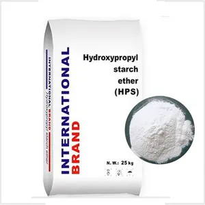 Hydroxypropyl tinh bột ether HPS cho mạnh mẽ dính vữa basecoat thạch cao làm cho bên ngoài tường Putty xây dựng chất làm đặc
