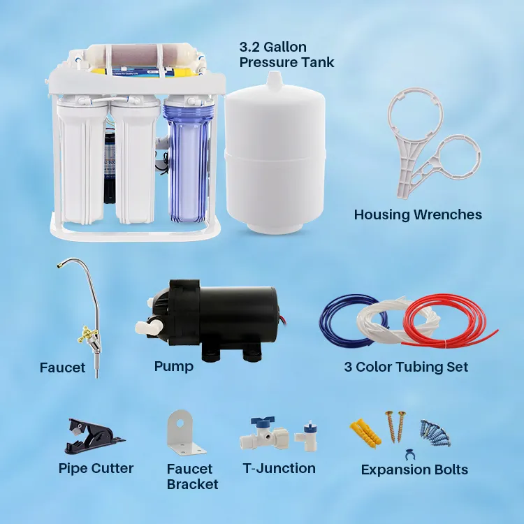 조정 TDS 공급 알칼리성 물 7 단계 RO 정수기 역삼투 정수 필터 시스템 정화기 Filtro De Agua