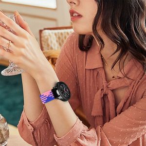 20/22mm cinturino in Nylon traspirante per banda regolabile per <span class=keywords><strong>Samsung</strong></span> per Galaxy Watch 42/46mm attivo 2 per Amazfit <span class=keywords><strong>Band</strong></span> per Huawei - Product Image 3