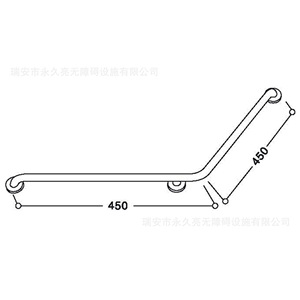 Barra de Agarre YJL de Acero Inoxidable 304 8819, Barra de Soporte Antideslizante de Seguridad para Baño - Product Image 3