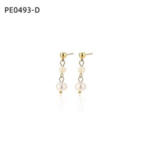 ต่างหูแฟชั่น DE PERLAS PE0493 สำหรับผู้หญิง เครื่องประดับคุณภาพสูง - Product Image 2