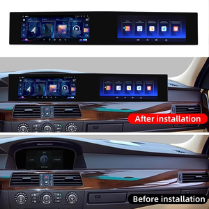 Pantalla dual para BMW Serie 5 E60 E61 E63 E64 2003-2010 CCC CIC Reproductor multimedia de video para coche WIFI 4G Carplay GPS Navegación estéreo - Product Image 2