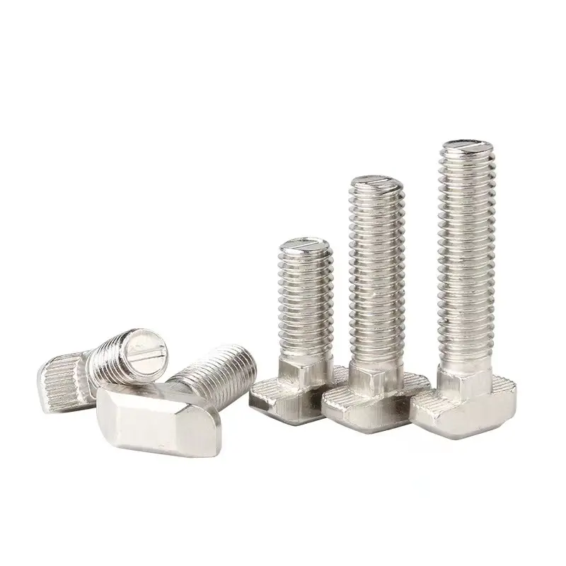 Industrial aluminum profile accessories national standard T head bolt 30 / 40 m6 m8 installed screw