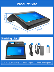 Caisse enregistreuse moderne avec écran tactile de 11,6 pouces, imprimante à découpe automatique, lecteur de cartes d'identité, NFC intégré, système POS Windows 11 Android - Product Image 2