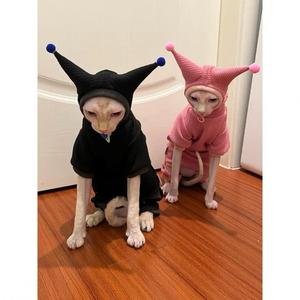 Combinaison pour animaux de compagnie en coton de luxe, mignonne et classique, style allemand bouclé, pour <span class=keywords><strong>chat</strong></span> et chiot, vêtements amusants pour animaux - Product Image 3