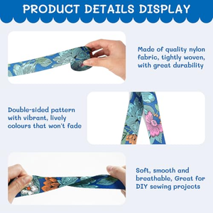 Customized Design Heat Transfer Polyester Webbing Sublimation Printed Webbing Tape <b>for</b> <b>Bag</b> <b>Strap</b> - Product Image 2