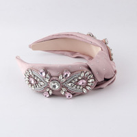 Bandeau personnalisé pour cheveux, nouvel accessoire pour mariage, 2020, bande en soie, style Baroque, avec diamants, personnalisé