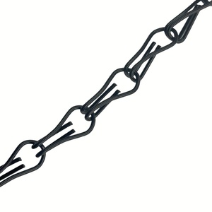 Cesto appeso a catenina di fiori per animali domestici gabbia per uccelli cesto di fiori catena nera - Product Image 1