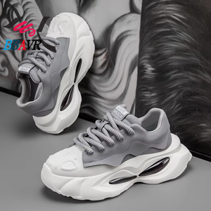 Men's Casual Shoes Campus <b>Letter</b> Design Personalized Fashionable Thick-soled Board Shoes Comfortable Sports Sneaker - Product Image 4