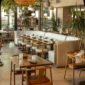 Özel lüks çevre dostu dayanıklı restoran sandalye mobilya seti-One-Stop ticari kapalı restoran mobilya tasarımı - Product Image 2