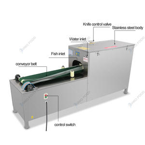 Machine de découpe de poisson électrique à bas prix Équipement de traitement automatique du poisson Machine de nettoyage du poisson - Product Image 6