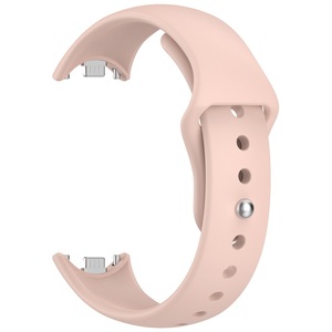 Pulsera deportiva de color sólido con hebilla inversa, pulsera de repuesto para Xiaomi <span class=keywords><strong>Mi</strong></span> Band 10 9 8 NFC, correa de reloj de silicona - Product Image 4