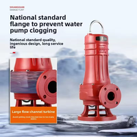 Pompe submersible pour eaux usées de série DN WQ à bride standard de 2 pouces, étanche IP68, pompe industrielle pour eaux usées, anti-colmatage, débit maximal de 20 m³/h