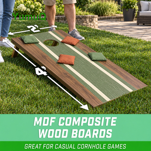 YumuQ Ensemble <span class=keywords><strong>de</strong></span> Cornhole Portable en Contreplaqué, Planches Pliantes avec 8 Sacs <span class=keywords><strong>de</strong></span> Haricots pour le Camping, la Plage et les <span class=keywords><strong>Jeux</strong></span> <span class=keywords><strong>de</strong></span> Jardin - Product Image 5