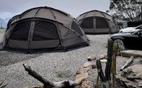 Tente dôme en forme de demi-boule Offre Spéciale Tente étoilée de camping en plein air en tissu noir de haute qualité