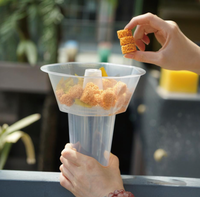 Gobelets réutilisables en plastique pour boissons et collations, empilables avec couvercle, pour café et autres boissons, vente en gros, Chine
