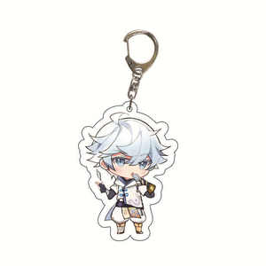 Llaveros Acrílicos de 5.5cm, 63 Colores, Ámbar, Kaeya, Alberch, Barbara, para los Fanáticos de Genshin Impact, como Regalo - Product Image 4