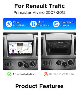 Junsun Qualcomm Chip Android Autoradio pour Renault <span class=keywords><strong>Trafic</strong></span> Primastar Vivaro 2007-2012 8-core 4G Apple CarPlay Stereo 360 Camera - Product Image 2