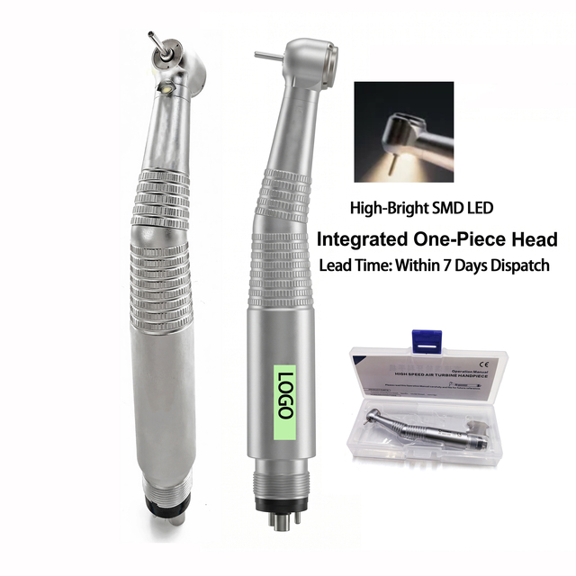 Custom Logo Dental Handpiece Caneta De Alta Rotacao SMD LED 10 Day Stable Shipping to Brazil - 3 Spray OEM Wholesale Turbine