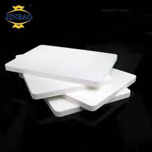 JINBAO reklam forex mermer levha 1220 2440mm beyaz lamine mobilya dış için pvc köpük panel duvar pvc paneli