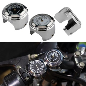 7/8 "<span class=keywords><strong>moto</strong></span> corps accessoires Dur Mount horloge calendrier aluminium thermomètre montre horloge étanche guidon montre - Product Image 2