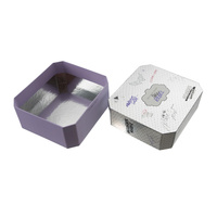 Coffret Cadeau de Parfum de Luxe, Emballage Cosmétique, Boîte Rigide Octogonale en Papier, Miroir Argenté Holographique, Coffret Beauté pour Femmes