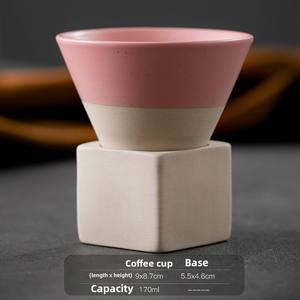 आधुनिक क्रॉस बॉर्डर सिरेमिक एस्प्रेसो कप रचनात्मक हाथ से खींचा हुआ चाय कप पत्थर उपकरण व्यक्तिगत जल कप उपहार - Product Image 6