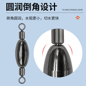 ตะกั่วตกปลาแบบรูปไข่เคลือบทองแดง ทนทานต่อการกัดกร่อน สำหรับตกปลาทะเลและตกปลาหิน - Product Image 2