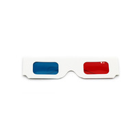 Toptan Karton Gözlükler 3D Oyun Gözlükleri Kırmızı Mavi 3D Sinema Gözlükleri