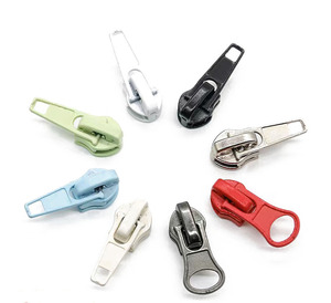 5 # tự động khóa dây kéo thanh trượt với ngón tay cái <span class=keywords><strong>puller</strong></span> cho nylon dây kéo nhựa dây kéo - Product Image 1