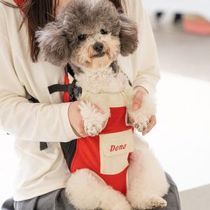 Nouveau sac à dos pour animaux de compagnie en coton respirant portable pour chien et chat, tendance et populaire, avec fermeture éclair - Product Image 3